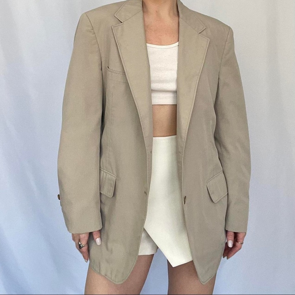 Vintage Khaki Tan Blazer
